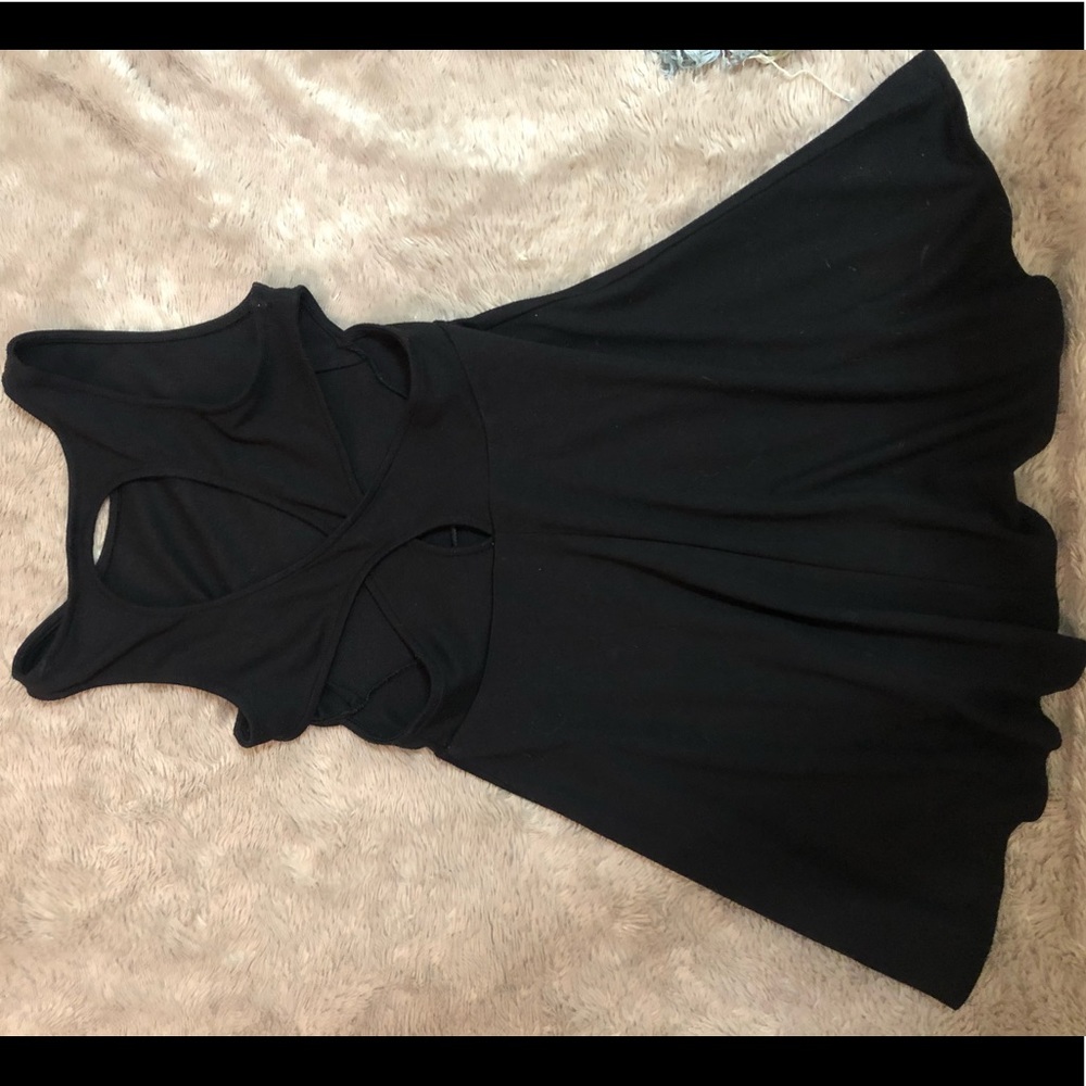 Black cut out dress. Medium